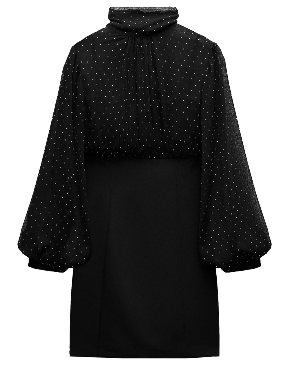 ZARA COMBINATION SPARKLY MINI DRESS